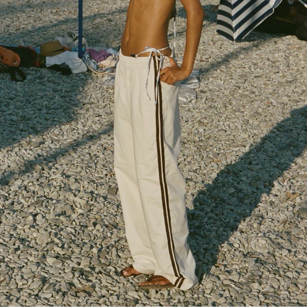 WITH JEAN Romeo Track Pant | Cream